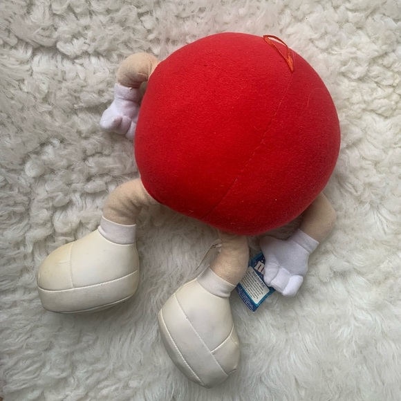 VTG Y2K Nanco Red M&M’S Candy Stuffed Plush Toy With Tags 13" - Picture 3 of 10